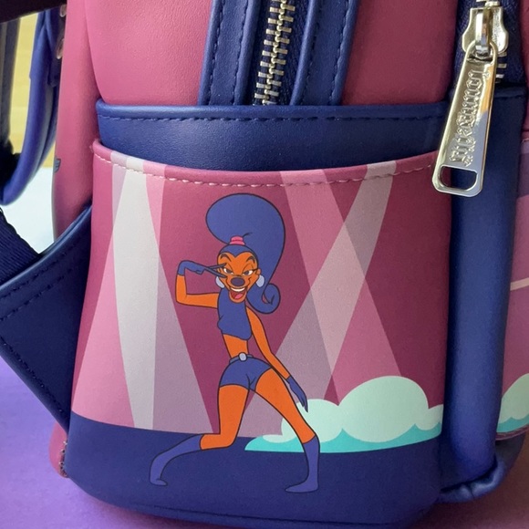 🎤🪩 LOUNGEFLY POWERLINE EYE TO EYE GLOW MINI BACKPACK AND FUNKO POP BUNDLE 🎤🪩 - Picture 12 of 16